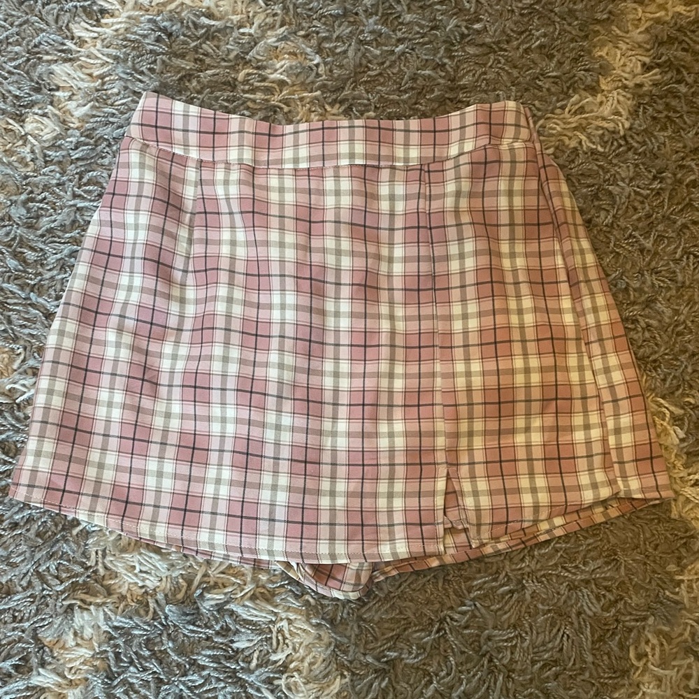 Plaid skort